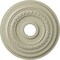 Ekena Millwork Oldham Ceiling Medallion (Fits Canopies up to 8 5/8"), 18"OD x 3 3/8"ID x 7/8"P, Clear Yellow CM18OL1CYF - alternate 1